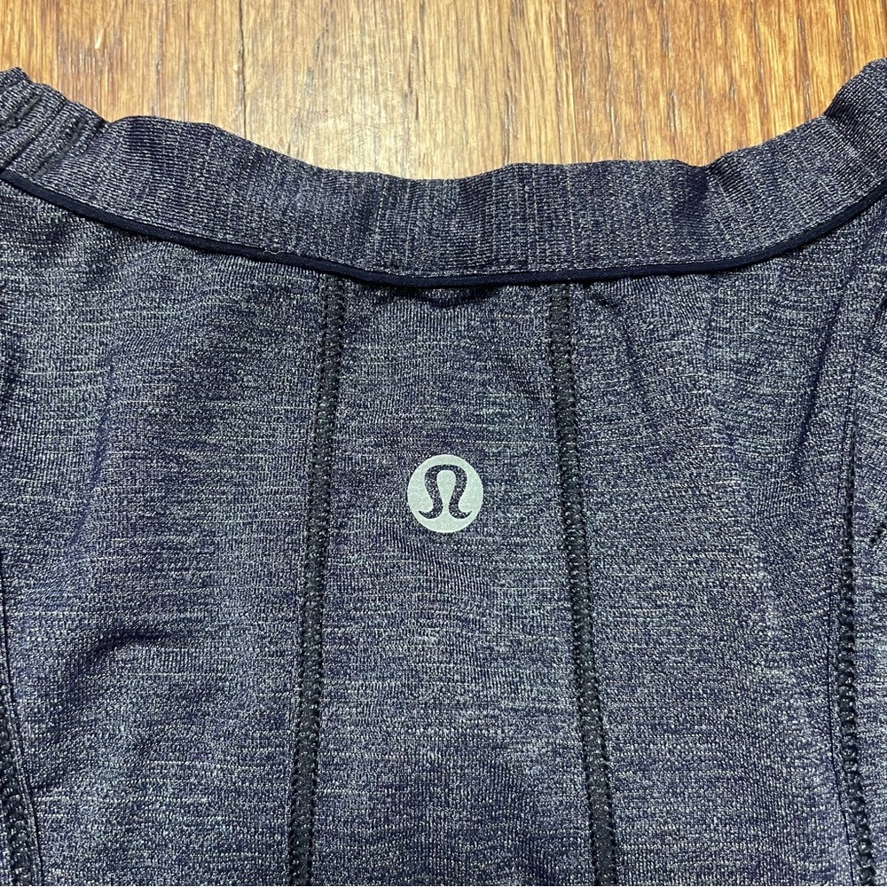 Lululemon Pace Perfect Tank in Heathered Midnight Navy / Midnight Navy - Picture 11 of 14